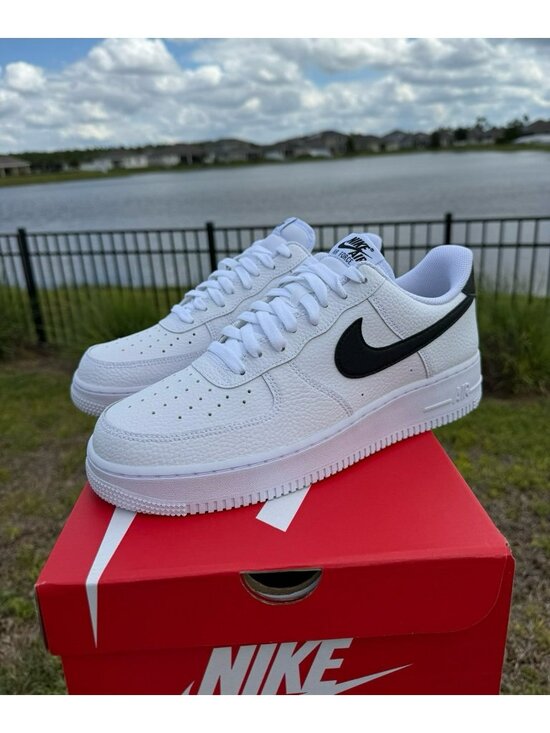 BRAND NEW MEN\'S NIKE AIR FORCE ONE AF1 WHITE BLACK CT2302-100 SNEAKERS main image 8